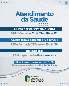 Foto: Reprodução/Prefeitura de Lucas do Rio Verde - MT