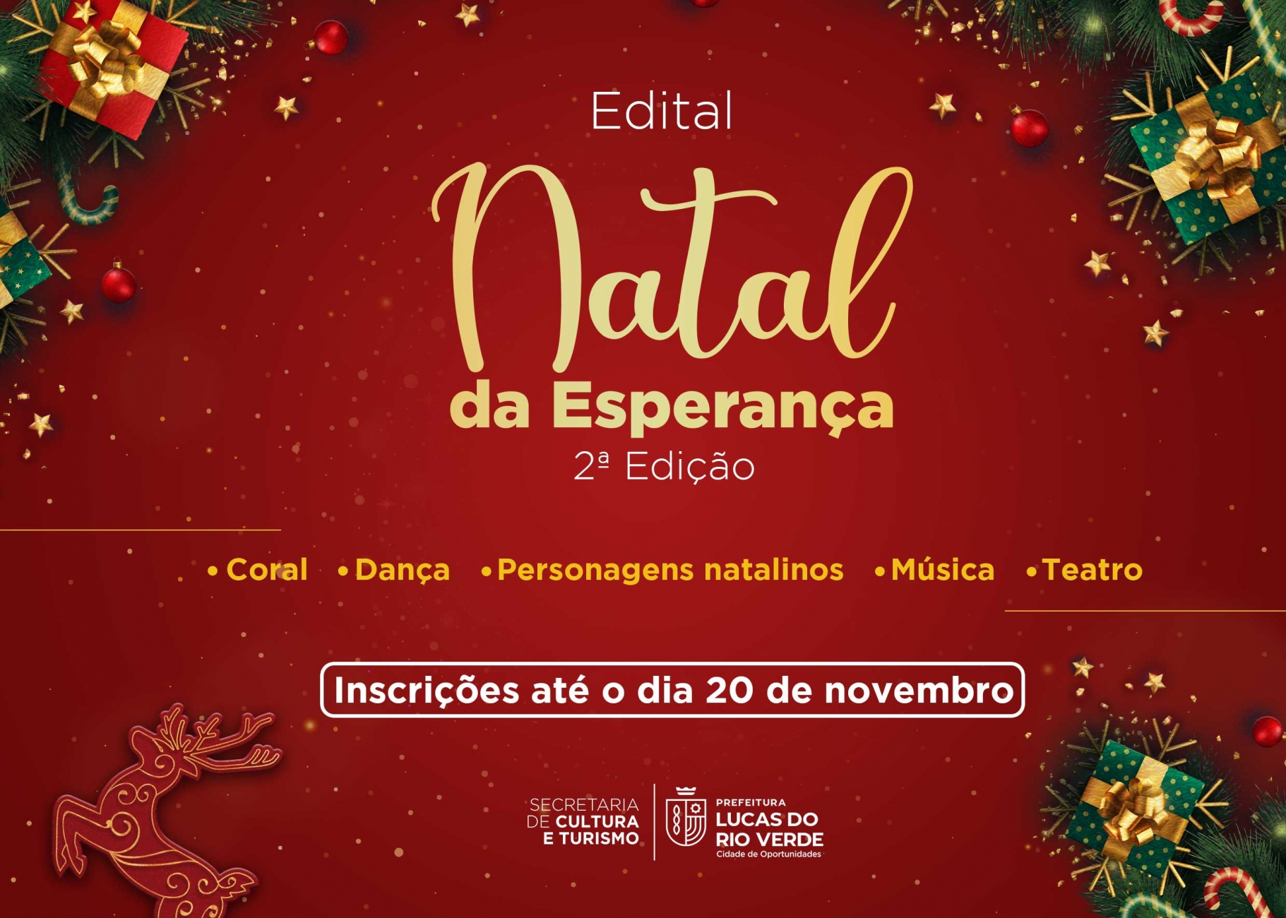 Natal da Esperança: Prefeitura lança edital para seleção de atrações  artísticas | Prefeitura de Lucas do Rio Verde