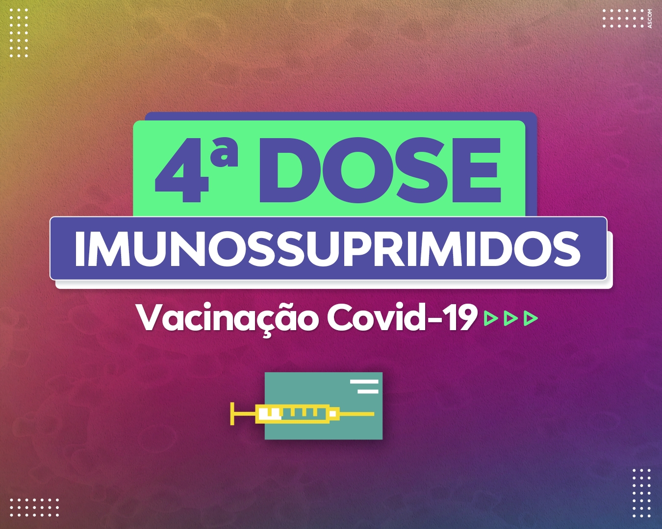 Covid-19: Lucas do Rio Verde disponibiliza 4ª dose para imunossuprimidos |  Prefeitura de Lucas do Rio Verde